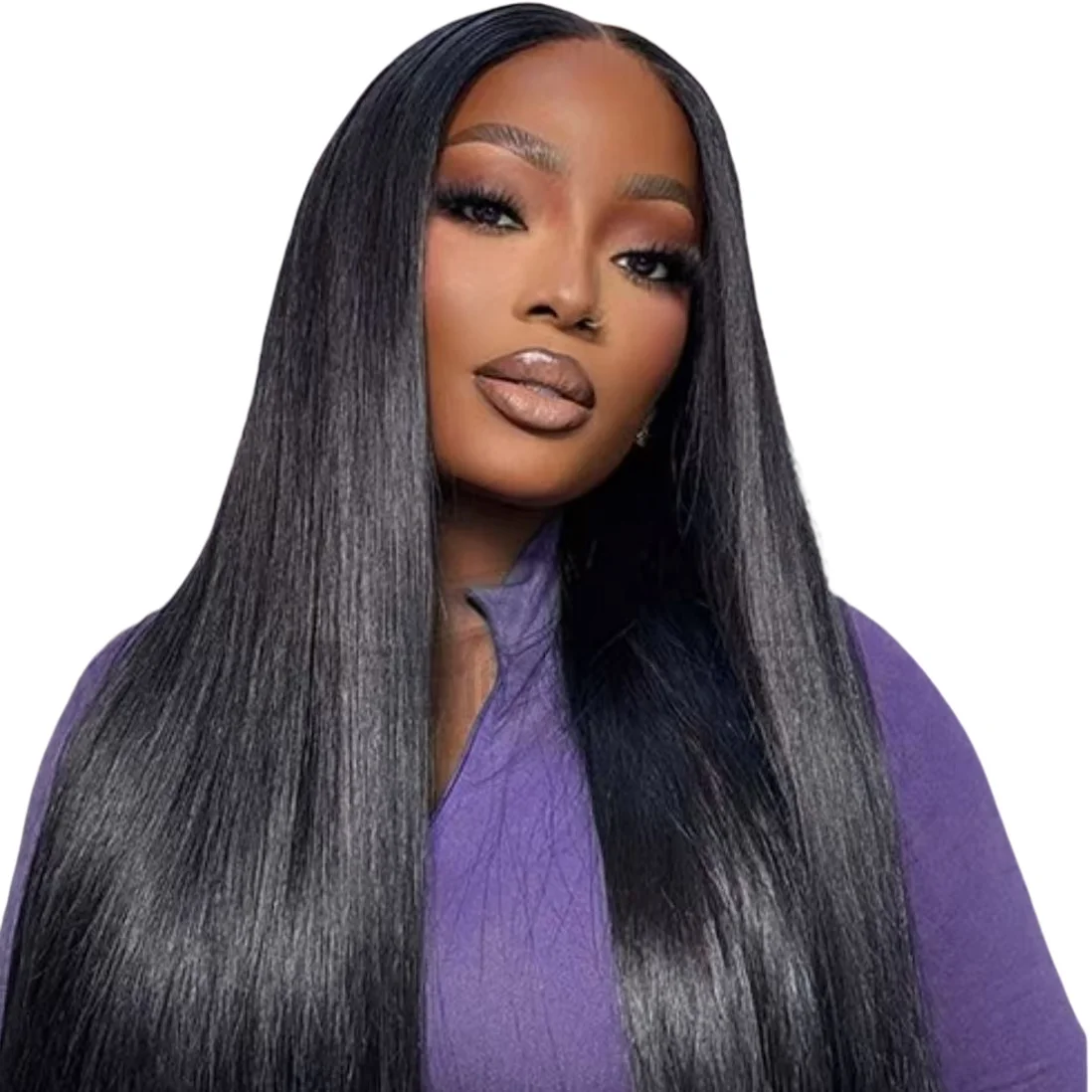 

Transparent Lace Straight 1B 13x4 Inch HD Lace 200% Density Lace Front Wigs Human Hair