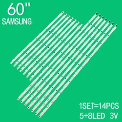 14PCS LED Backlight strip For Samsung 60H UN60H6300 UN60H6350 UN60H6400 BN96-30434A 30433A 30421A ue60h6400 2014SVS60F D4GE-600D