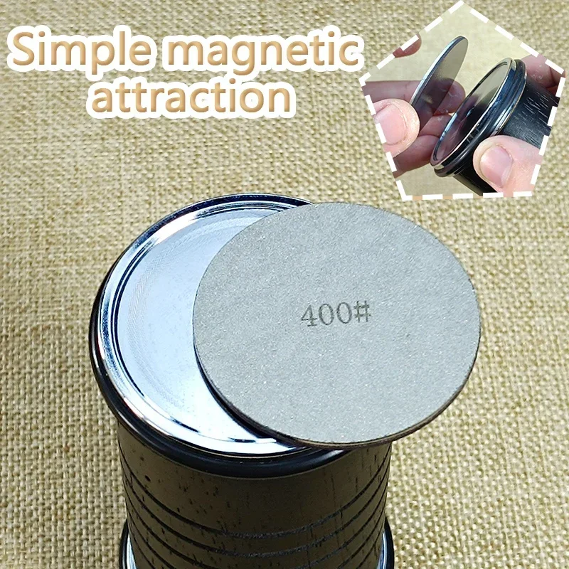 Pro Magnetic Rolling Knife Sharpener Tumbler 15 18 20 21 22 Degree Angle Roller Detachable Sharpening Stone Bladesmith System