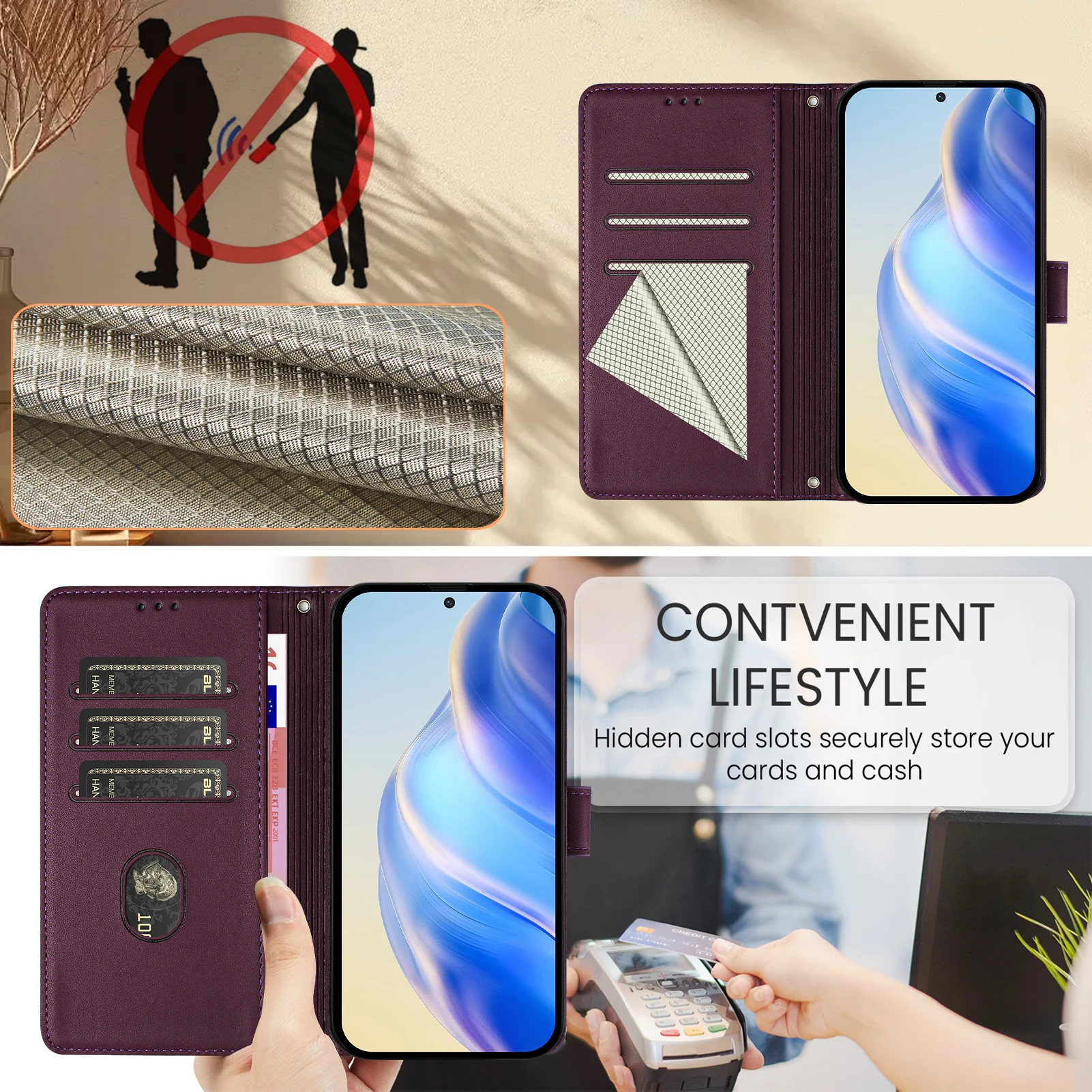 Funda de cuero 3D para teléfono móvil, carcasa con tapa para tarjeta, para Samsung Galaxy A06, A16, A26, A36, A56, A05s, A15, A25, A35, A55, A14, A24, A34, A54, 5G