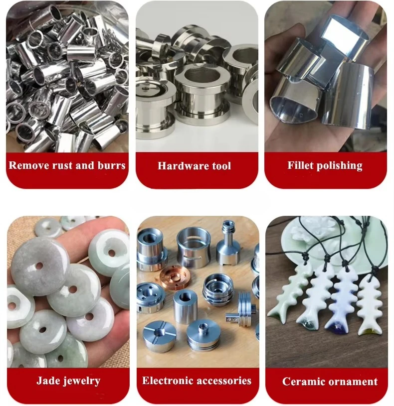 Vibratory Tumbler 60L Metal Rims Vibrating Stone Rotary Polishing Tumbling Vibration Tumbler Metal Sheet Part Deburring Machine - view 5