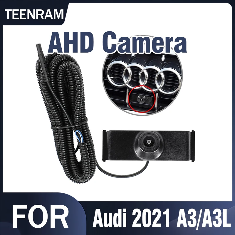 

TEENRAM для Audi 2019/2020 Q3 Night Vision 150г. ° AHD 1080P Автомобильная камера переднего вида Водонепроницаемая передняя камера OEM для помощи при парковке