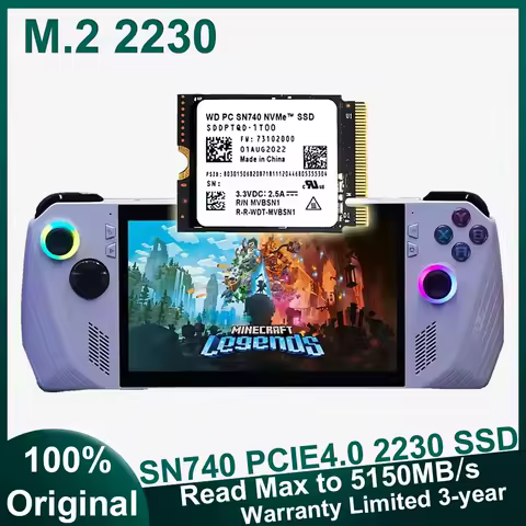 100%NEW Original SSD 2TB SN740 1TB 2TB NVMe PCIe 4.0X4 Read 5150MB/s Interna for Microsoft Surface Surface Laptop 3 Steam Deck