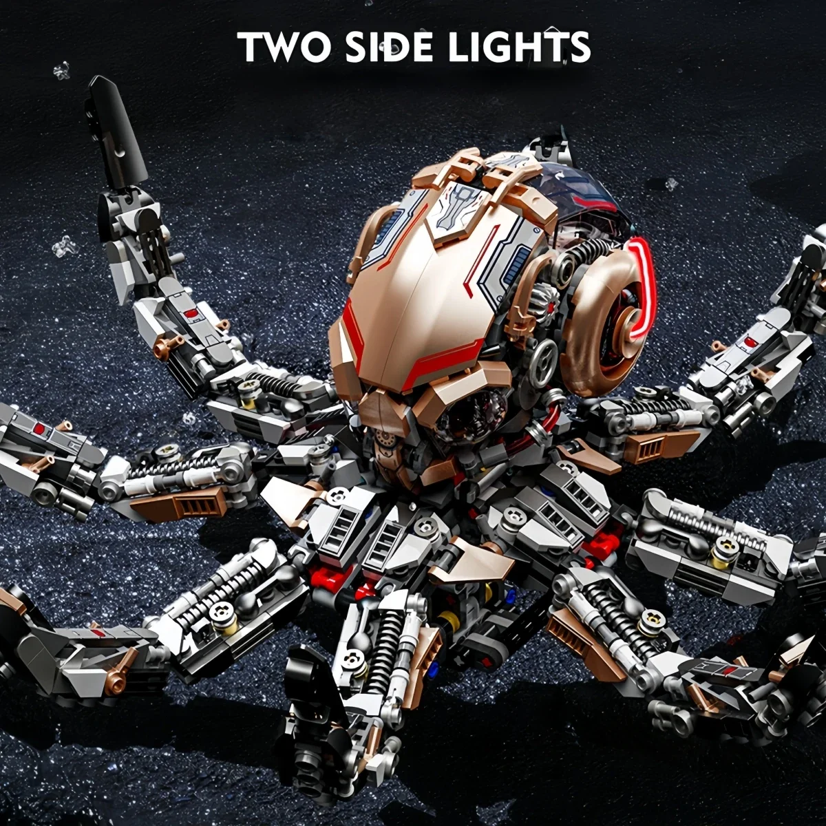 1768PCS MOC Science Fiction Octopus Machine Robot Building Blocks Sets Model Creative Bricks Kit DIY Toys For Kids Adult Gifts