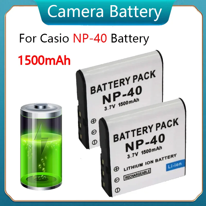 

1500mAh Camera Battery NP-40 NP40 CNP-40 Battery for Casio Exilim EX-Z600 EX-Z750 Z1000 Z1050 Z1080 FC100 FC150 P505 P600 P700