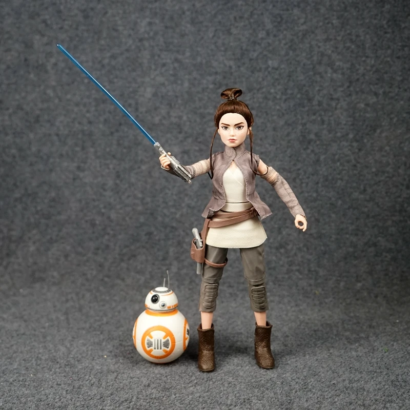 Star Wars Doll Toys Rey BB8 Bounty Hunter Joint Movable Linkage Doll Equipped with Weapons Collection Toy Boys Gifts 28cm