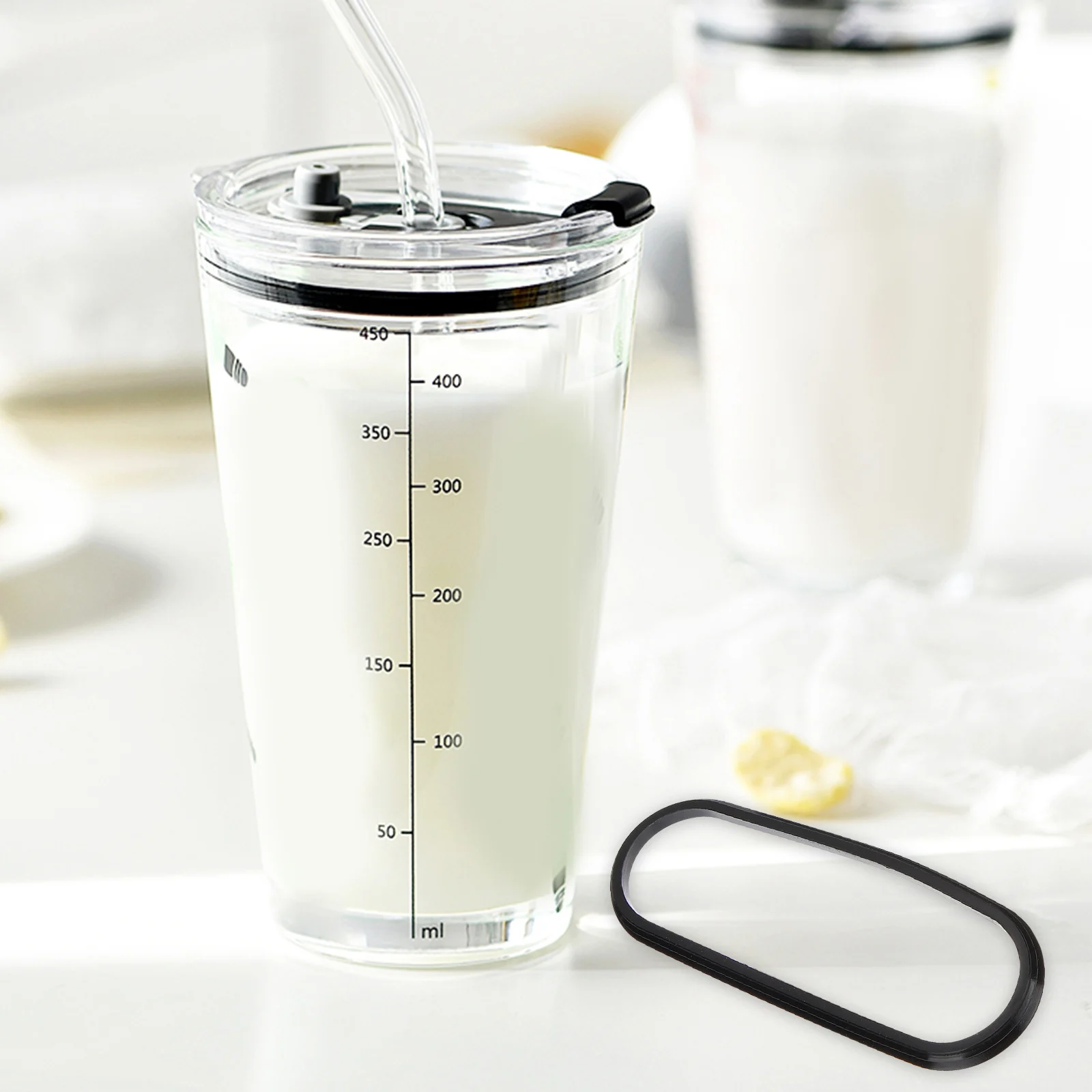 

10Pcs Airtight Rubber Sealing Rings for Cups Water Bottles Durable Leakproof Easy Clean Install High Temp Resistant