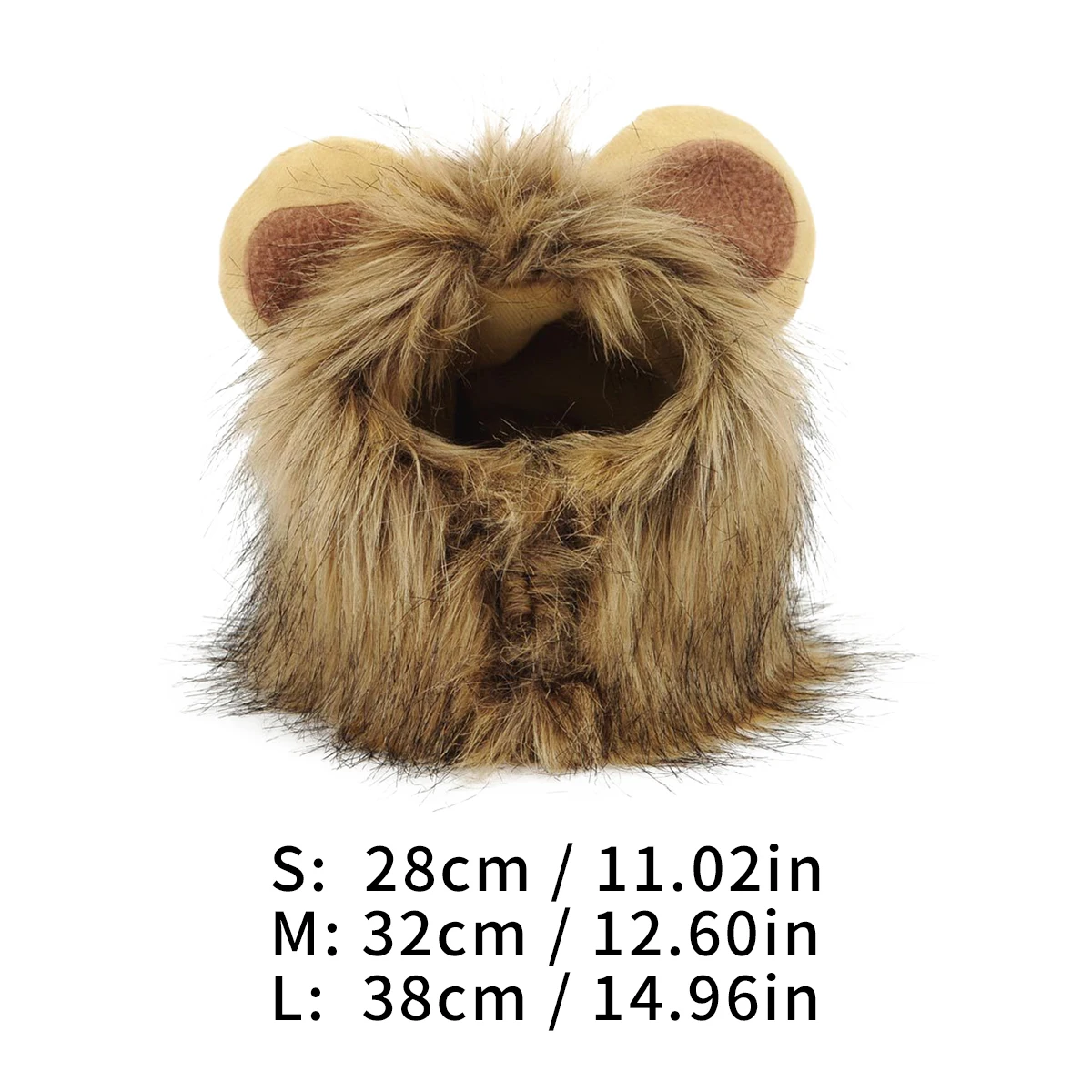 Funny and Cute Pet Costume Role-Playing Lion Little Ear Wig Hat Cat Halloween Costume Fancy Hat