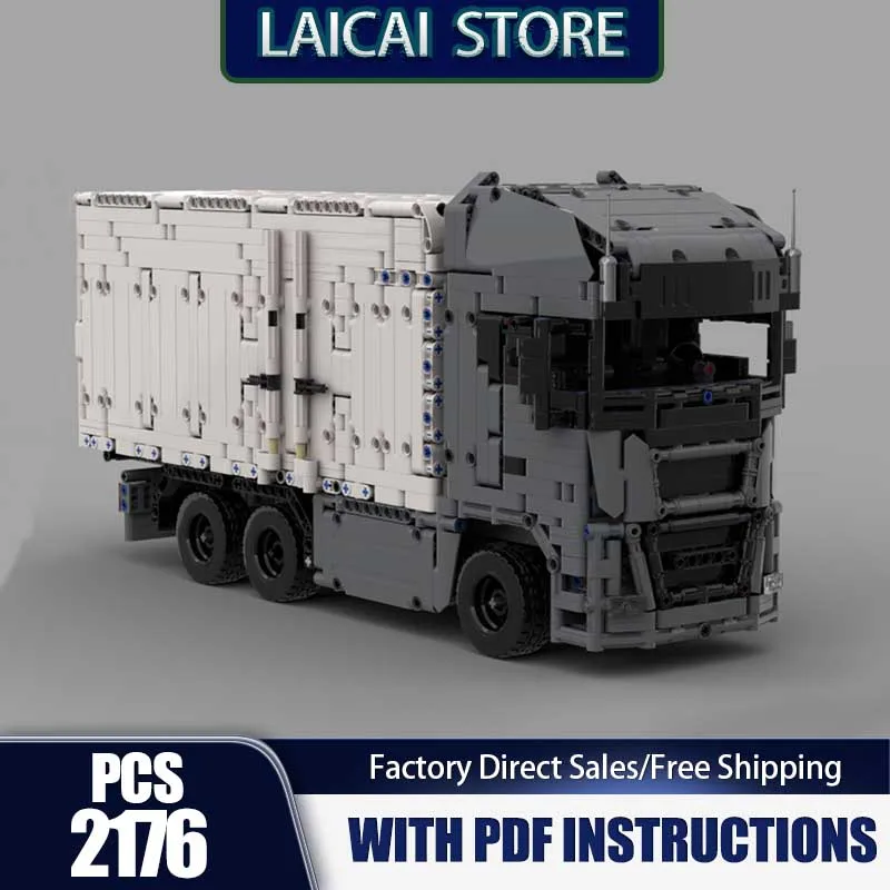 

UrbanTruck Moc Building Bricks Refrigerated Truck Model Technology Blocks Gifts City Car Model Construstion Toys Set Assembly