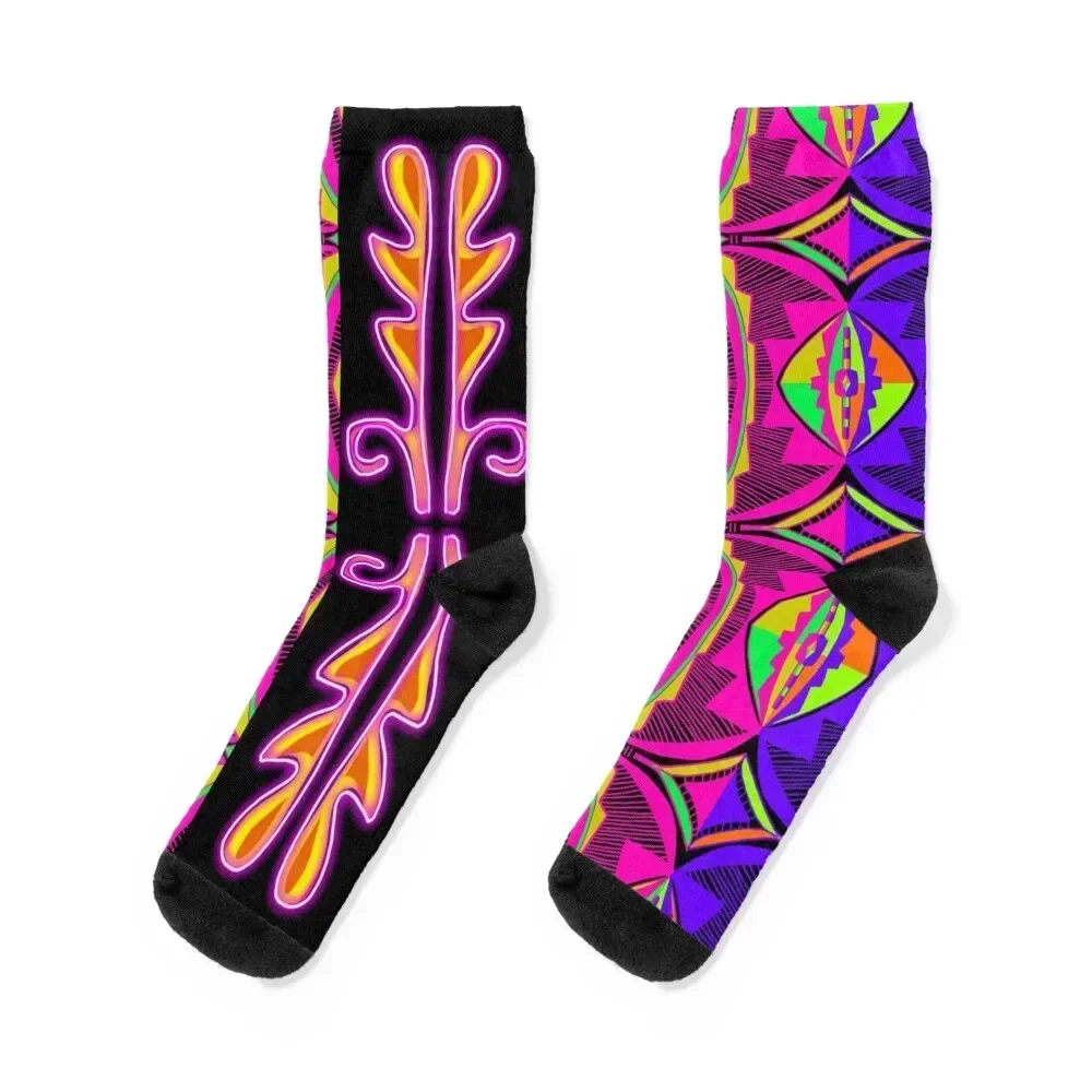 

Anishinaabe Artwork Pretty Flowers by Karen DeLeary Socks cotton aesthetic Socks Woman Men's