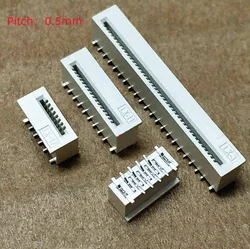 0.5mm FPC/FFC Connector LCD Flexible Flat Cable Socket Double Row SMD Vertical Type 4 6 8 10 12 14 18 20 22 24 26 30 Pin