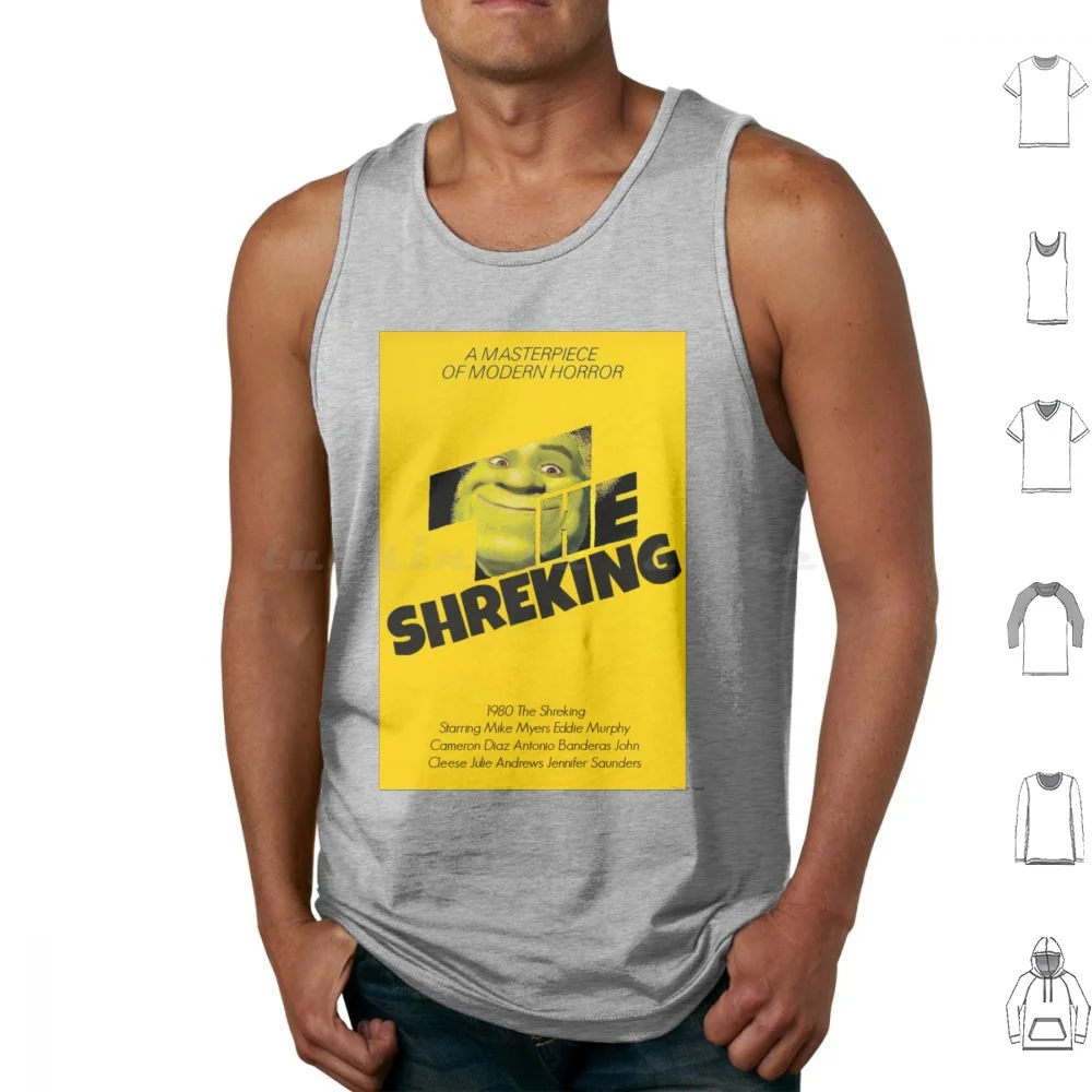 The Shreking ( Yellow ) Tank Tops Print Cotton Memes Funny Memes Dank Memes Shrek Memes Shrek Gaming Movies 1980s 1980