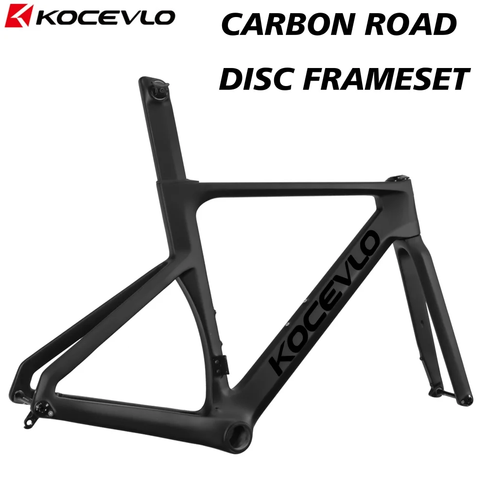 

KOCEVLO Carbon Road Frame Disc Brake Road Bicycle Frameset Full Internal Cable S/M/L Carbon Bike Frames