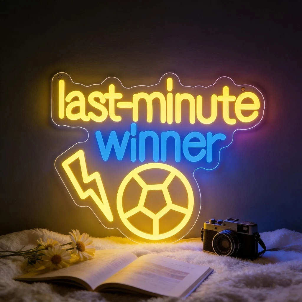 

Неоновая вывеска «Победитель последнего момента» с USB-питанием, регулируемая LED-подсветка, декор для стен спальни, игровой комнаты, гостиной, подарки для вечеринок