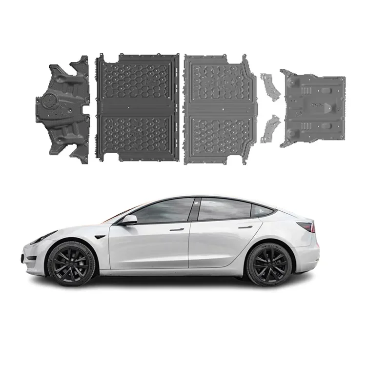 

underbody protection 2.7mm magnesium Aluminum Engine Crankcase Chassis guard underbody protection skid plates for Model 3