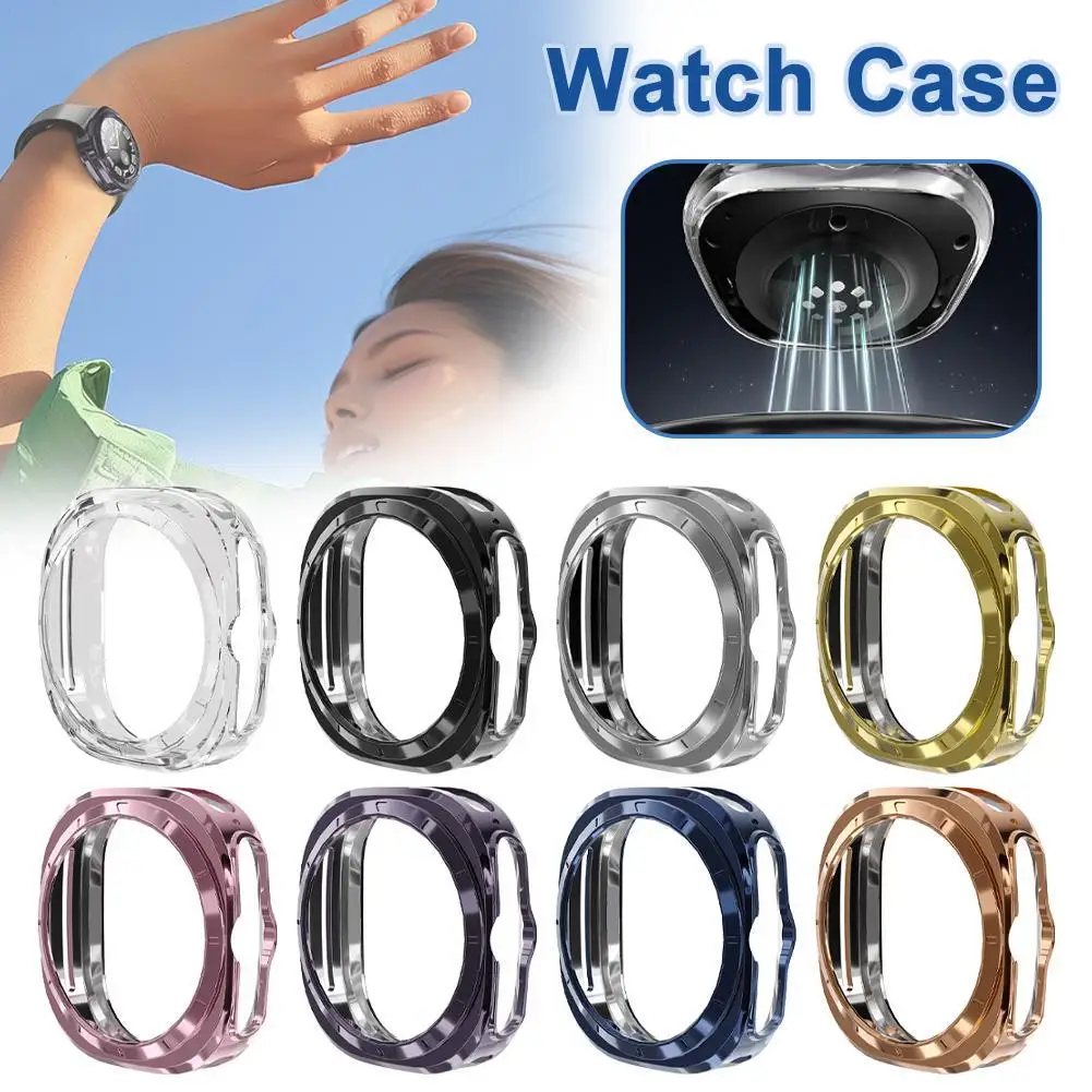 For Samsung Galaxy Watch 7 Ultra 47mm Watch Case TPU Watch Bumper Shell Only Watch Anti-Shock Protective Cover