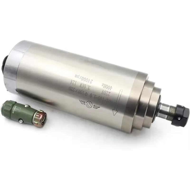 جودة عالية 380 فولت/220 فولت 1.5KW محرك المغزل باستخدام الحاسب الآلي المبرد بالماء ER16 قطر 80 مللي متر لصناعات الطحن