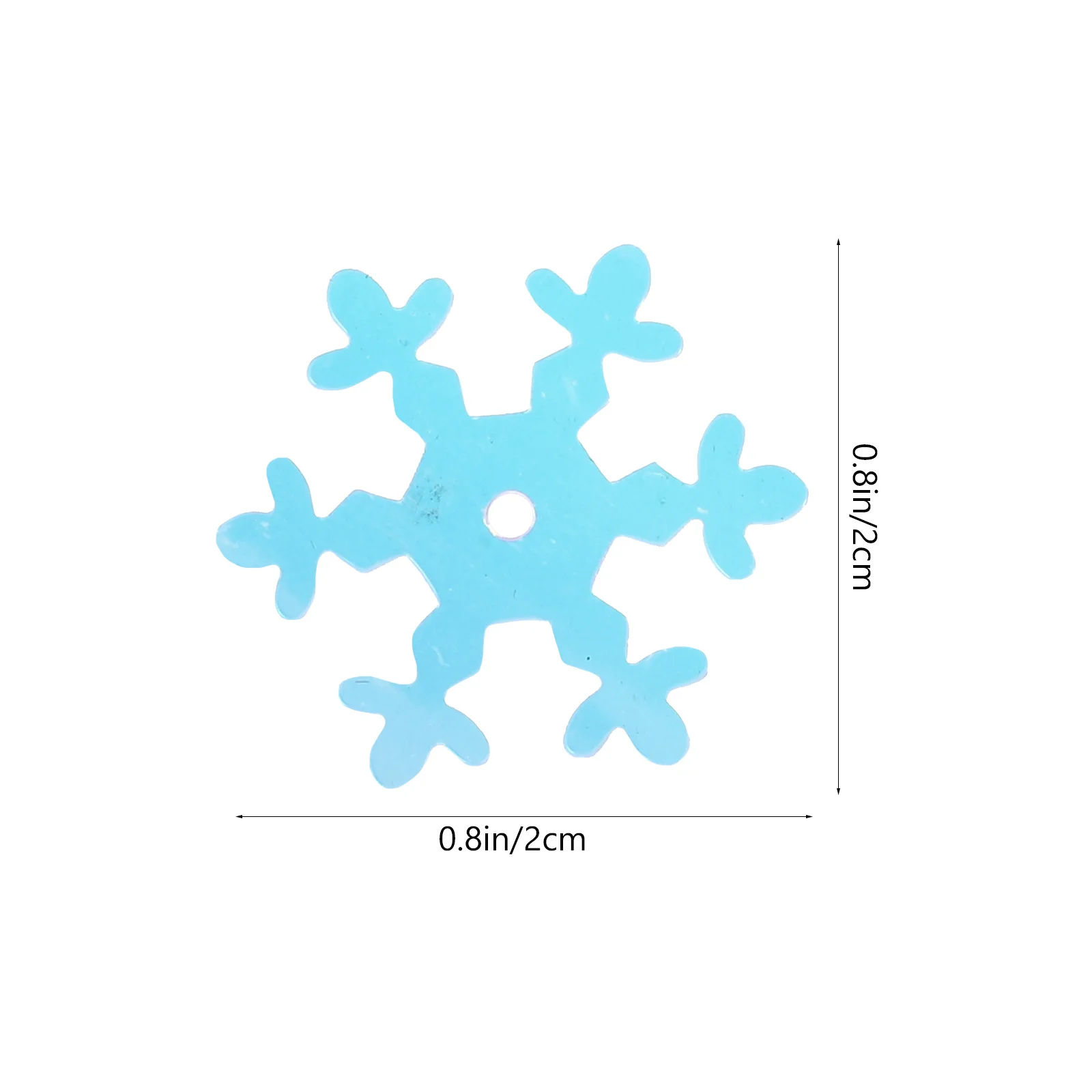 قطع ندفة الثلج البلاستيكية البيضاء زينة ندفة الثلج عيد الميلاد لوازم شجرة عيد الميلاد الديكورات #3