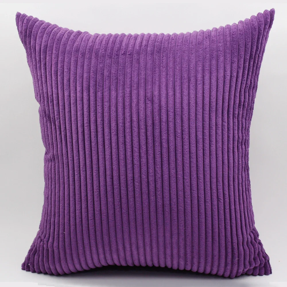 Striped Corduroy Sofa Cushion Cover 40x40cm /45x45cm /50x50cm /60x60cm /65x65cm /70x70cm Throw Pillowcase Decorative Pillowcase