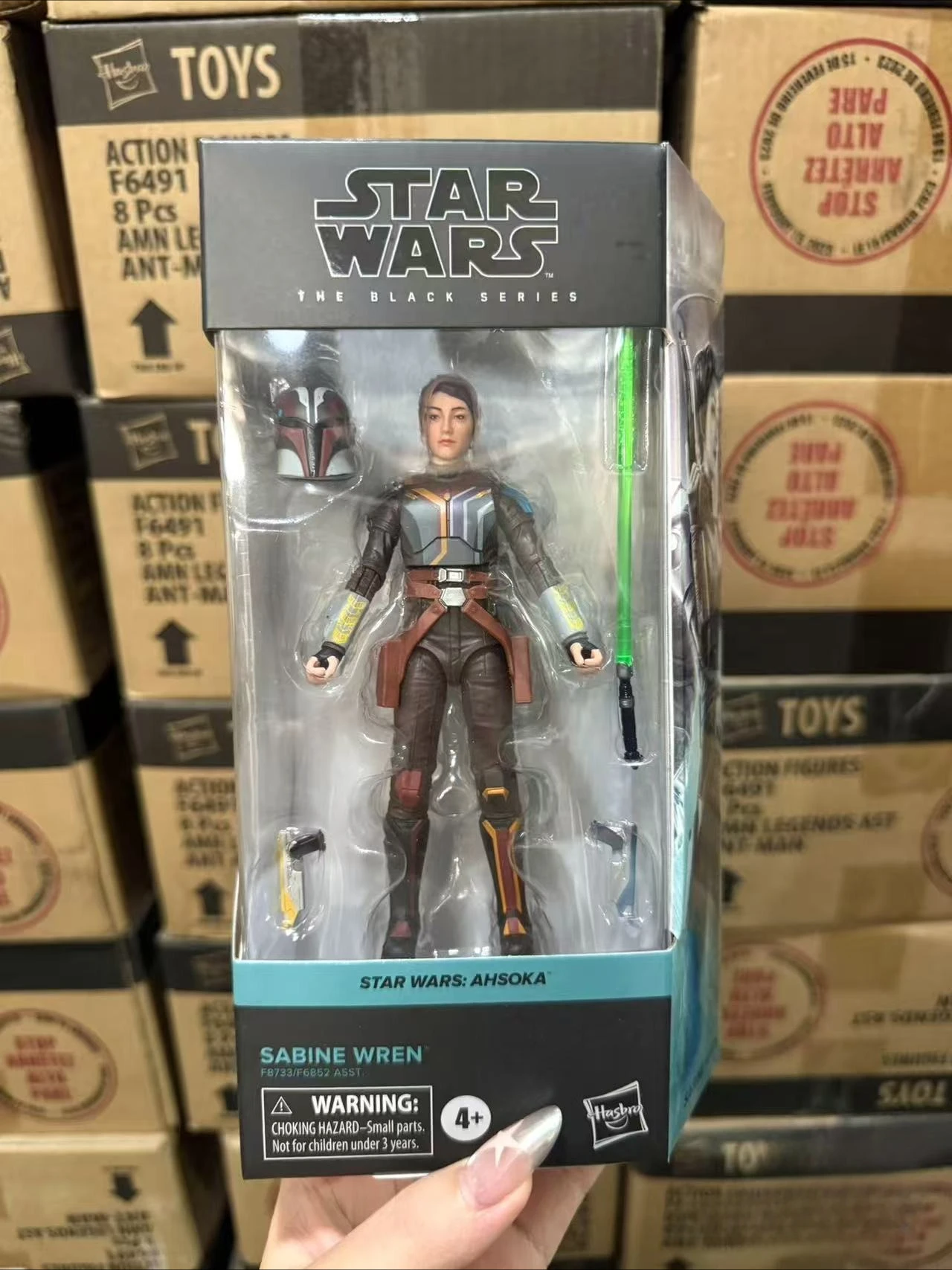 

Hasbro Sabin Rennes Sabin Star Wars Ahsoka American TV Series Live Black Box 6 Inch