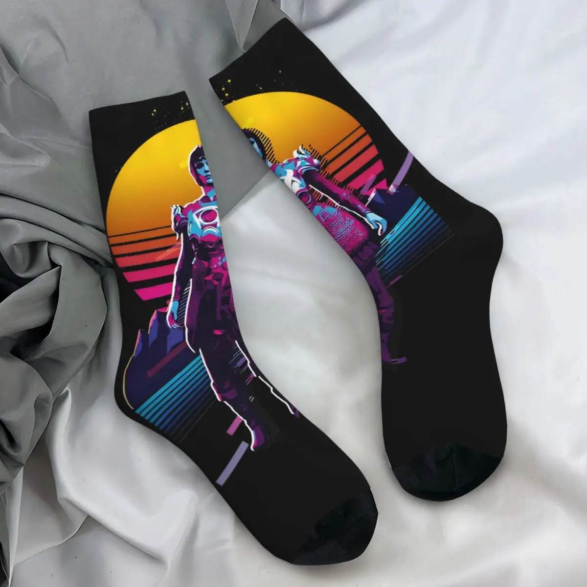 Unisex Men Socks Baldurs Gate 3 Shadowheart Bootleg Stockings Winter Retro Quality Socks Design Climbing Anti Bacterial Socks