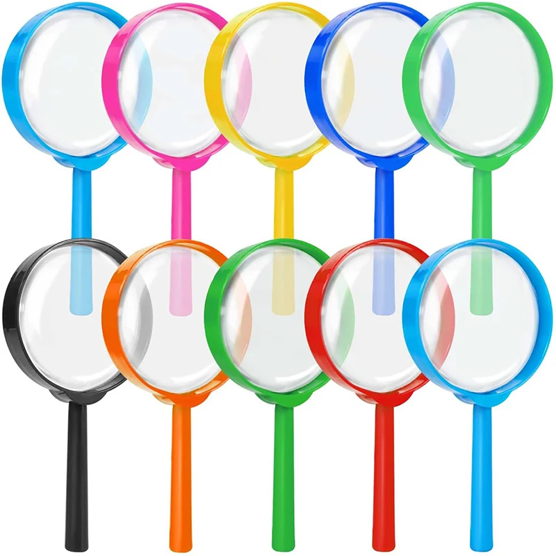 3PCS Magnifying Glass for Kids Teens Boys Girls Hobbies and Science Reading Outdoor Observation Classroom Prizes Party Favors