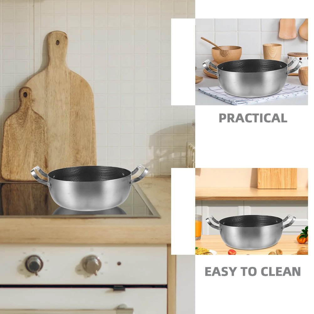 

Non-stick Pan Honeycomb Stockpot Kitchen Cooking Detachable Chinese Style Soup Pot Stainless Steel Hot Pot Frying Pan