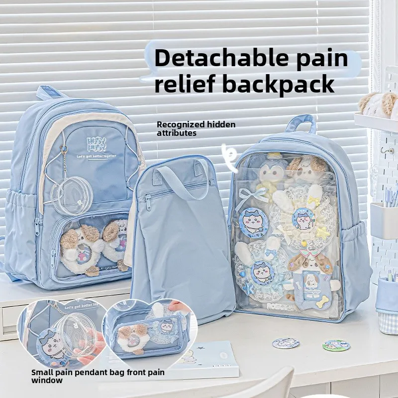 rosyposy-large-capacity-casual-travel-backpack-double-shoulder-pain-relief-bag-student-hanging-ornament-bag-multi-functional