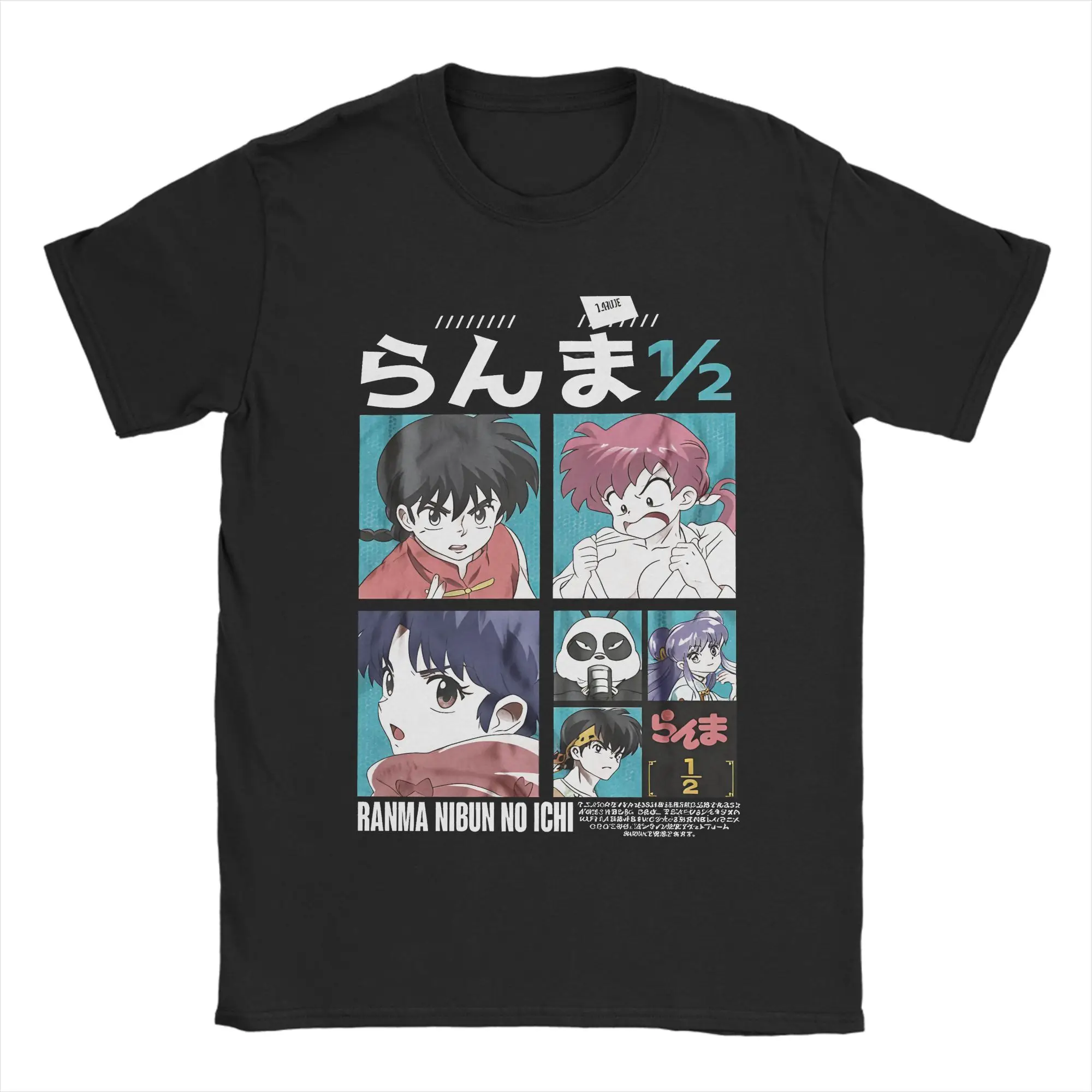 

Ranma Saotom Anime T-Shirt Men's Cotton Clothing Fashion Round Neck Short Sleeve