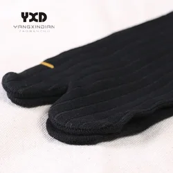 3 pary skarpet męskich Mężczyźni Bawełna Biznes Japoński styl Kimono Flip Flop Sandał Split Clogs Tabi Socks Man Stripe Two Toe Socks