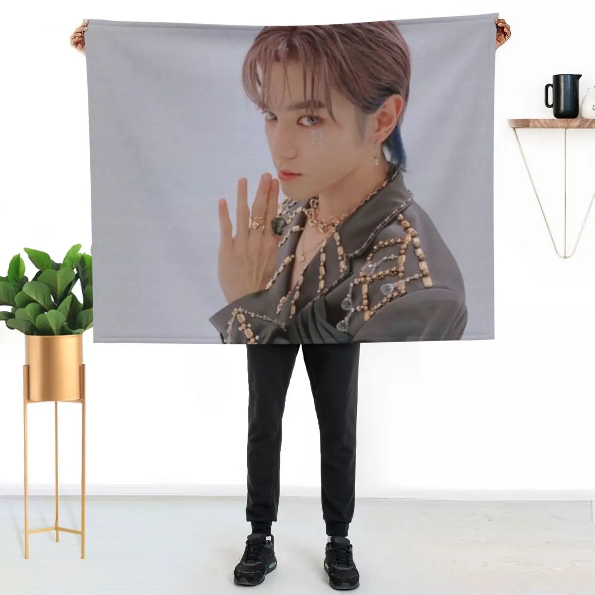 

taeyong Throw Blanket All Season Lightweight Soft Blanket for Bed