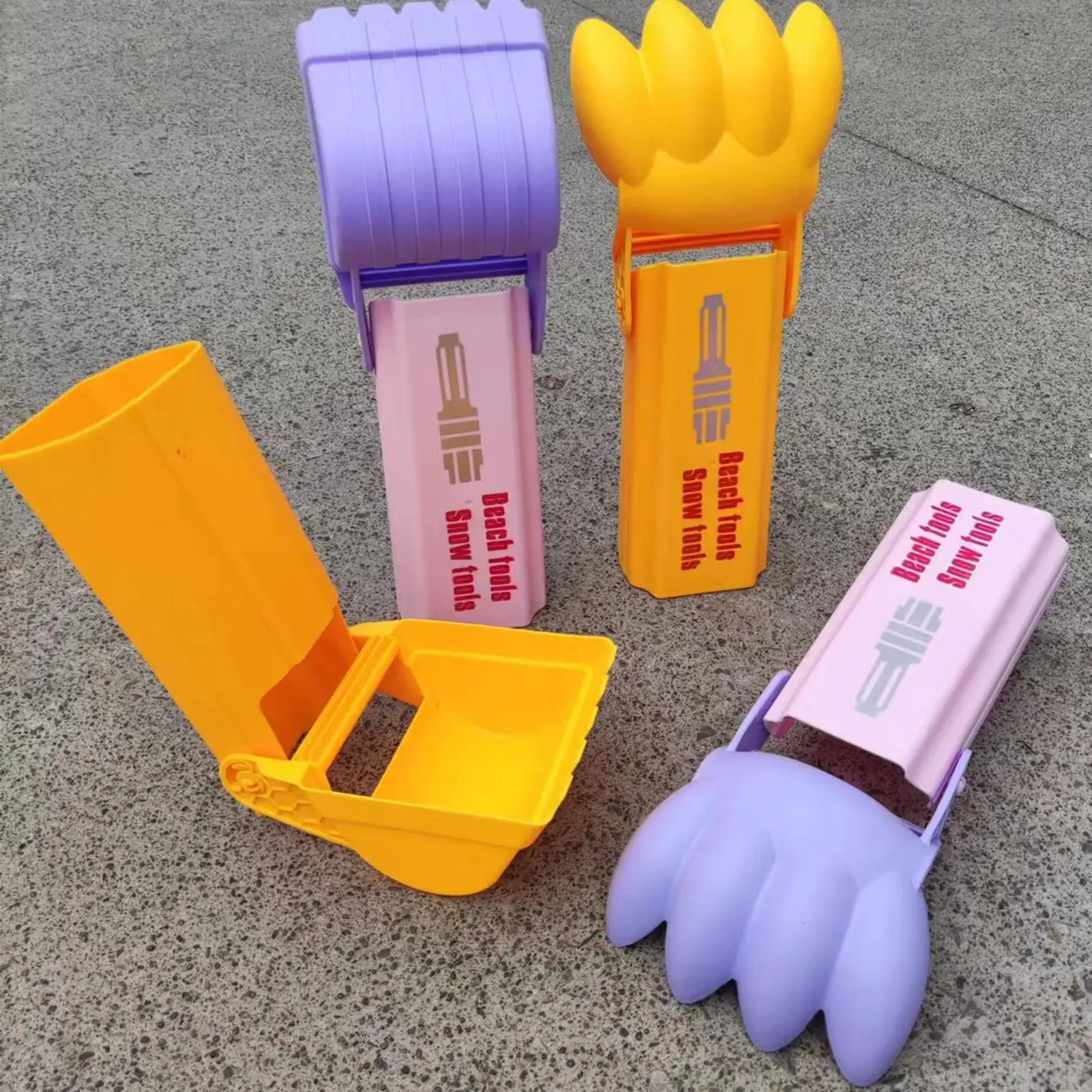 Sand Digger Arms Dump Truck Excavator Toy Ergonomic Large Sand Digger for Grip Training Kids Play Castle Building Beach Camping