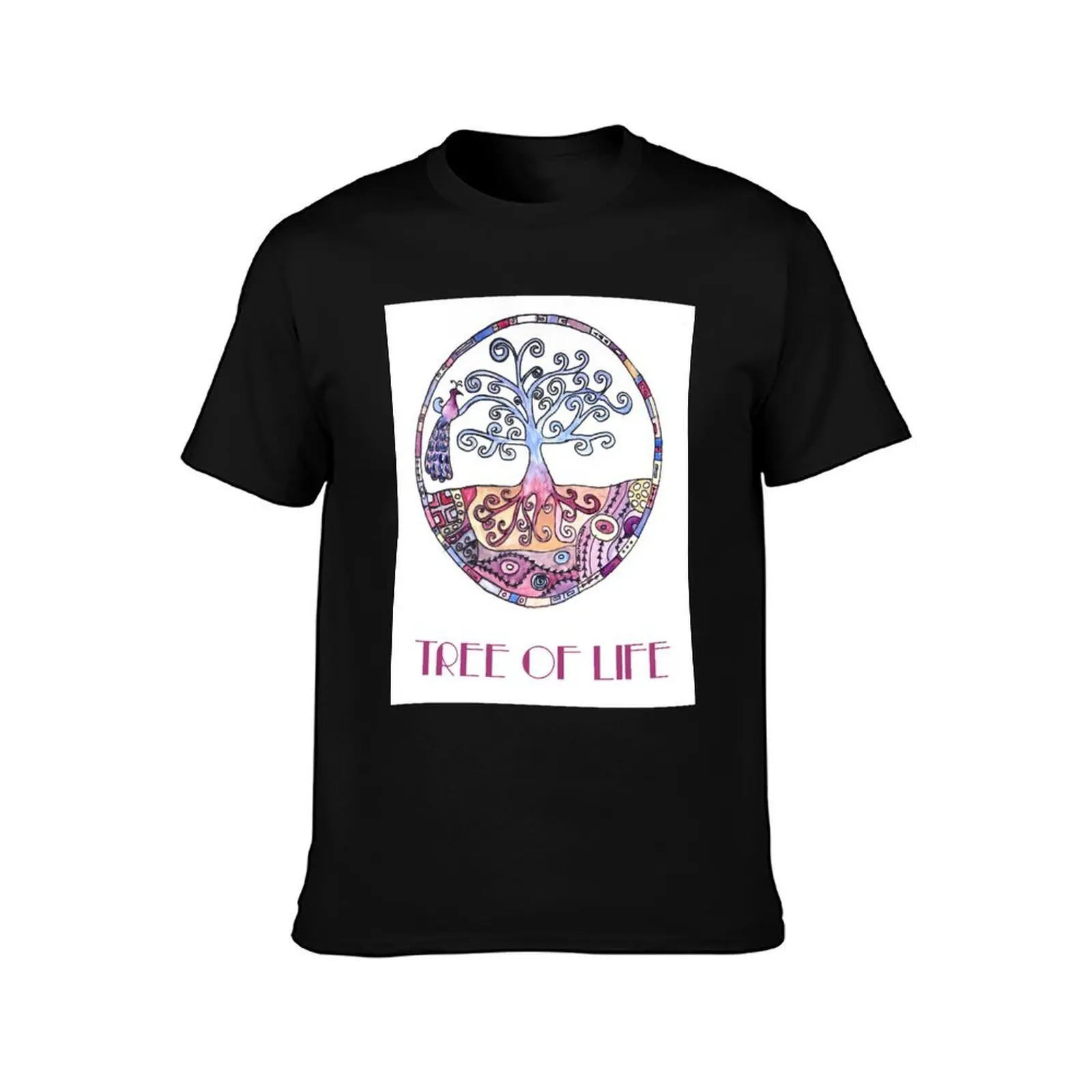 Baum des Lebens -Retro Poster Mandala T-Shirt Essential Solid Color T-Shirt