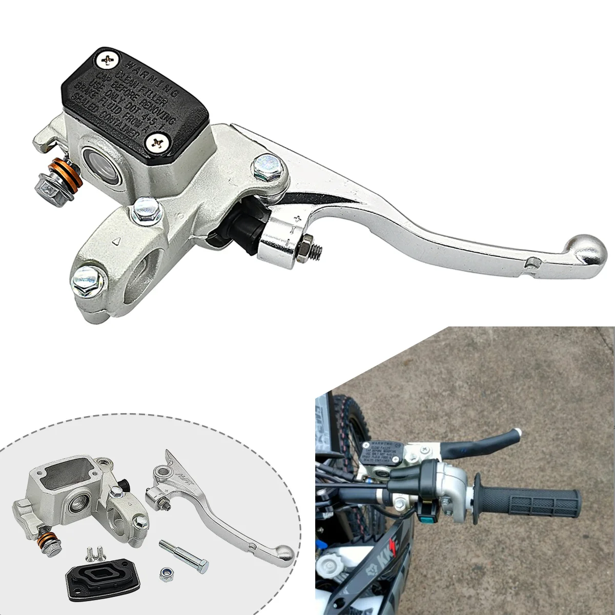 

For KTM EXC EXC-F SX SX-F XC XC-W XC-F XCF-W For Gas Gas 2023 22mm 7/8'' Motorcycle Right Brake Master Cylinder Pump Brake Lever