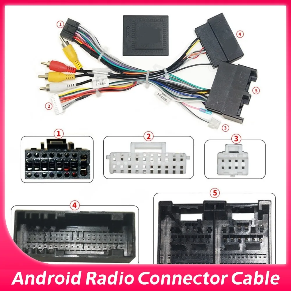 16pin Wiring Harness W/Canbus Box For Ford Focus Aftermarket Stereo Wire Adapter