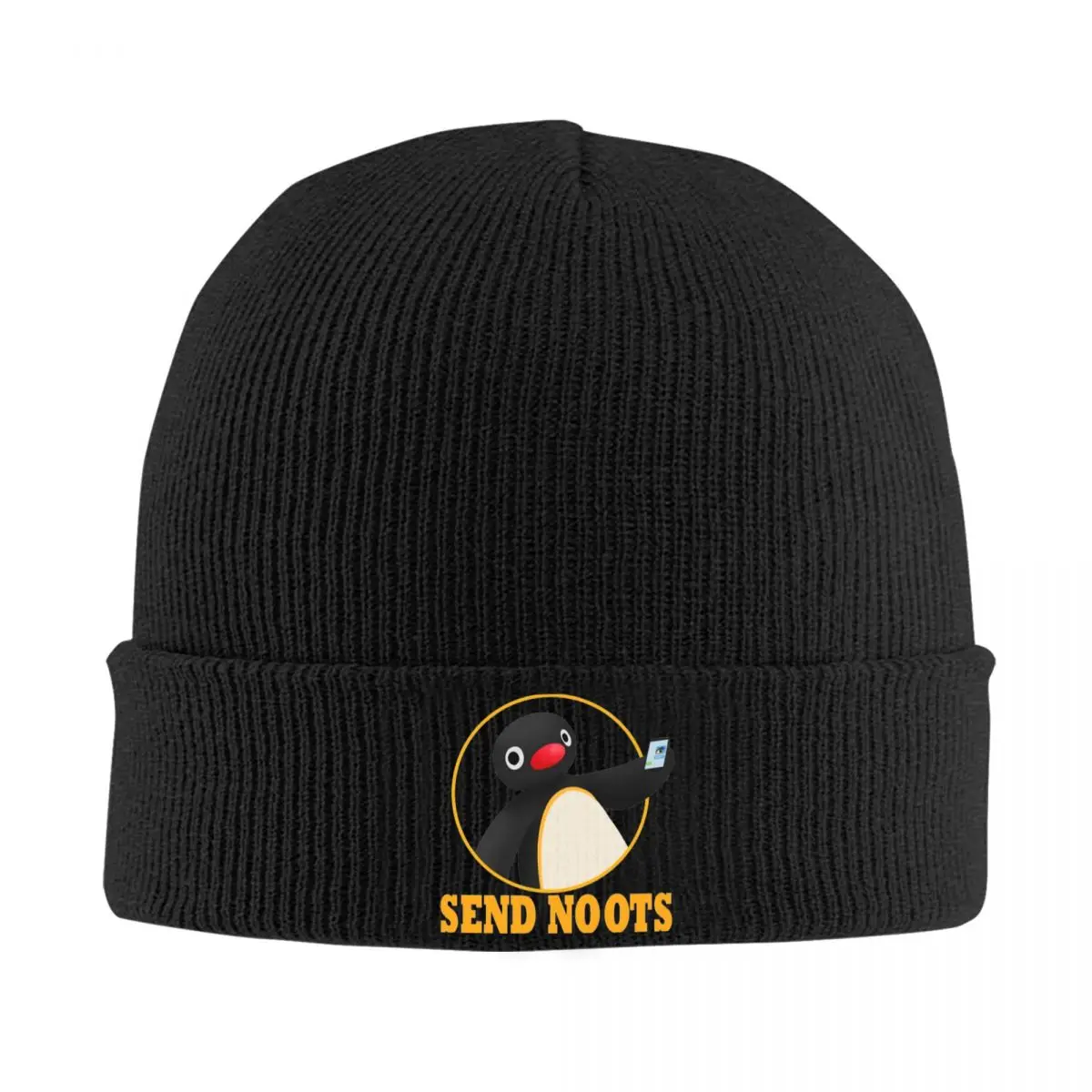 Send Noots Pingu Knit Hat Beanie Autumn Winter Hat Warm Street Cap Men Women Gifts