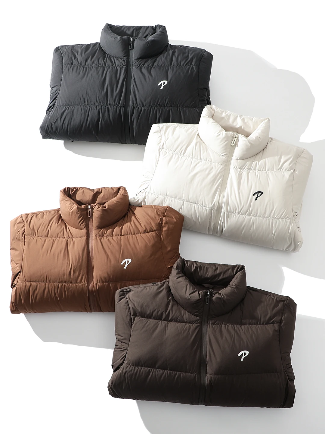 Chaqueta de Plumón de Pato Blanco de Alta Gama para Hombre, Abrigo de Invierno para Exteriores, Cuello Alto, Moderno, Versáti...