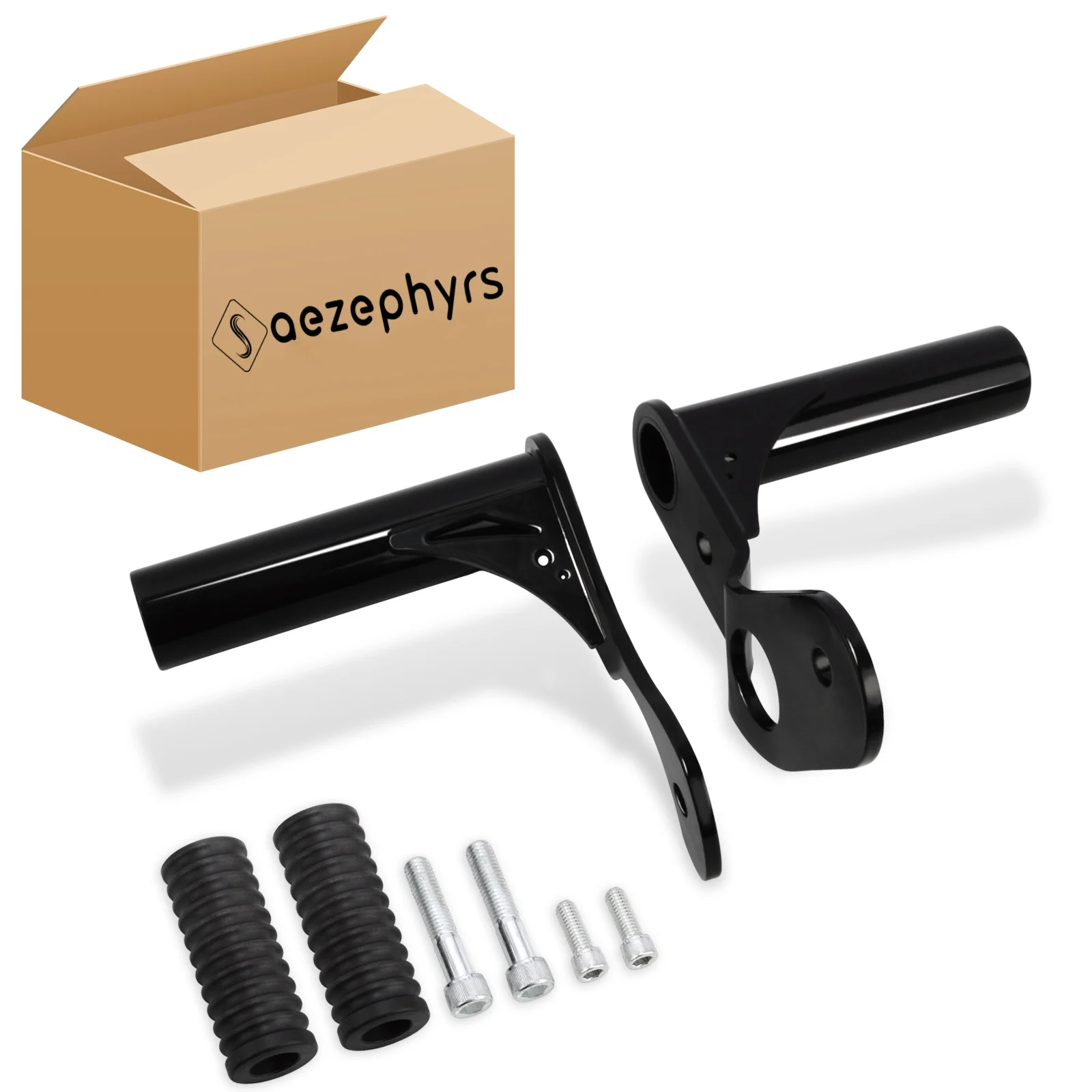 Motorfiets Achter Crash Bar Passagier Voetsteun Zwarte Bumper voor Harley Softail Street Bob FXBB Standard Low Rider FXLRS 2018-2024