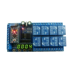 IO22D08 DC 12V 8 Channel Pro mini PLC Board Relay Shield Module for Arduino Multifunction Delay Timer Switch Board