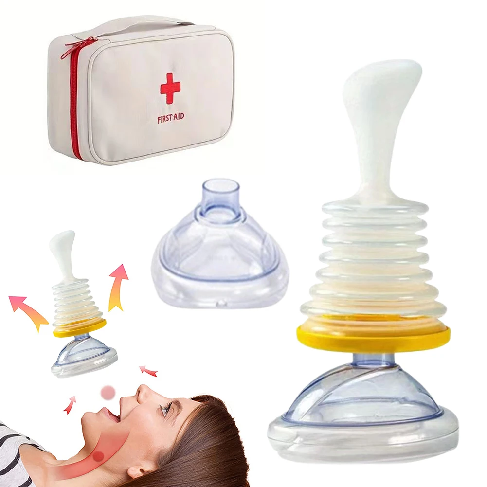 Choking Rescue Device Choking Emergency Device Anti Suffocation Breathing Trainer First Aid Kit Adults Kids Asphyxia Rescue Tool