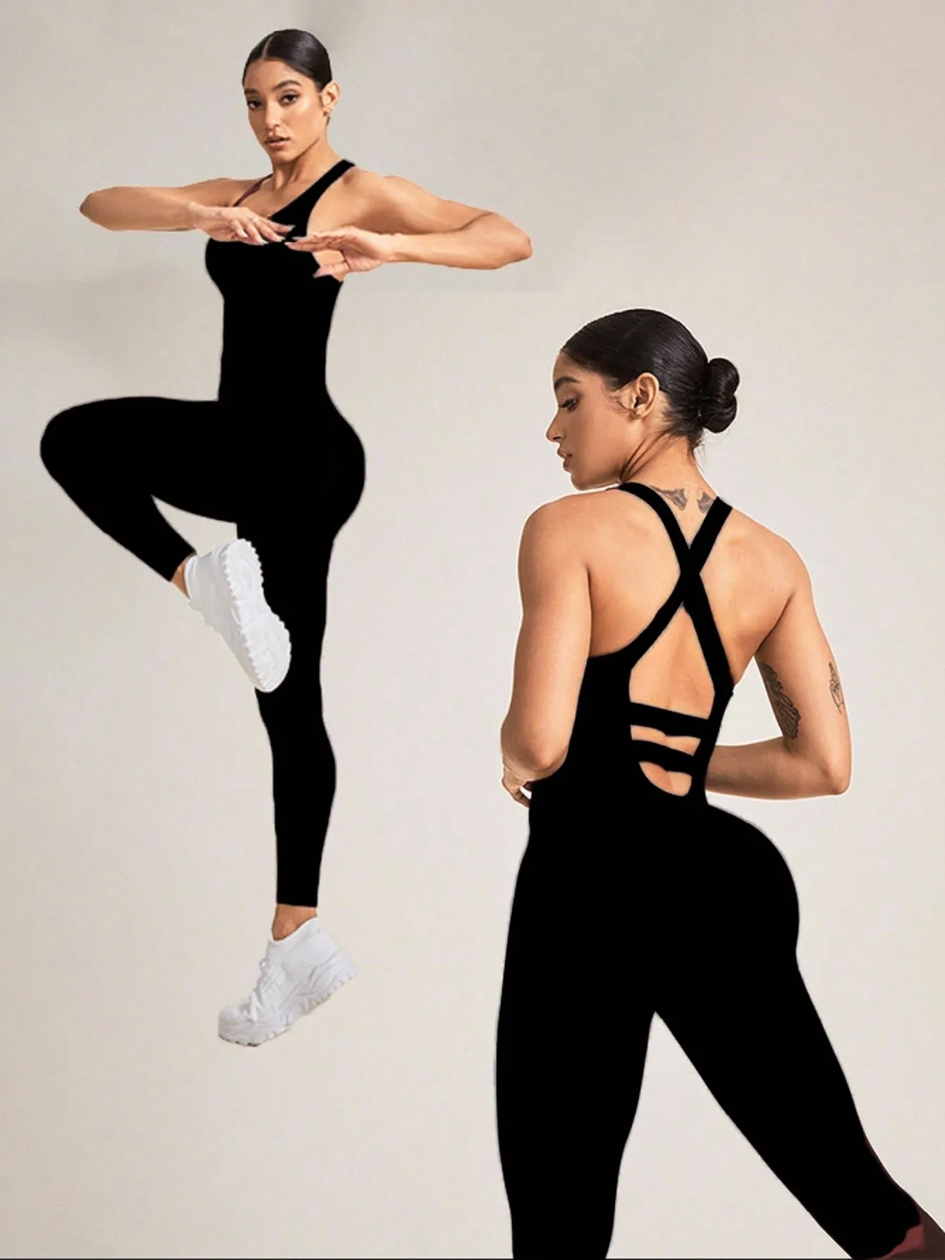 Women's Seamless Shapewear Bodysuit With Tummy Control, CrissCross Straps Backless Body Shaper, Women's Underwear & Shapewear image 2