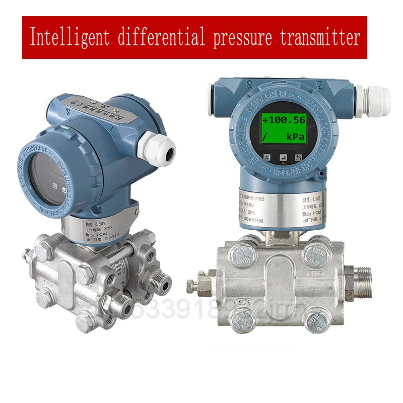 1pcs Intelligent Differential Pressure Transmitter 3051DP Capacitive Micro Differential Pressure Sensor4-20mA With HART Protocol