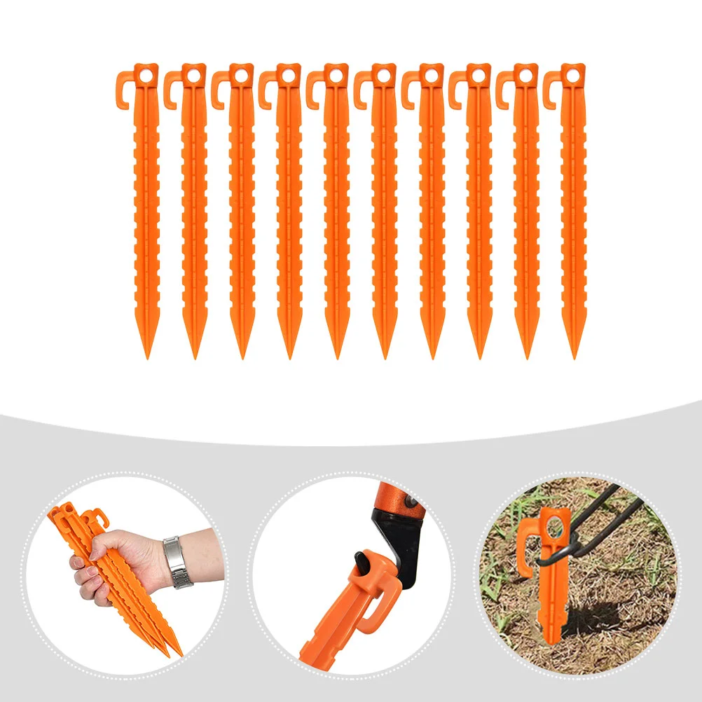 Plastic Tentss Hook Stakes Camping Tentsss Accessories Ground Support Nails Peg Screw Shelter Tentss Stakes Pegs Fixing