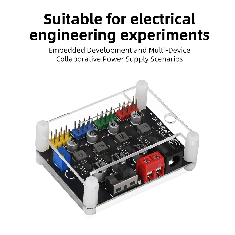 4-Kanal DC-DC Abwärtswandler-Modul 6V-30V auf 0,9V-29,6V Einstellbare Stromversorgung mit unabhängigen Ausgängen für Embedded-Systeme – Detail 13
