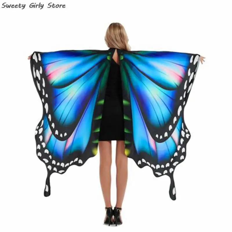 School Story Telling Cape Role Play Performance Costume Shawl Butterfly Wings Dancing Party Cloak for Women Men Stage Outwear