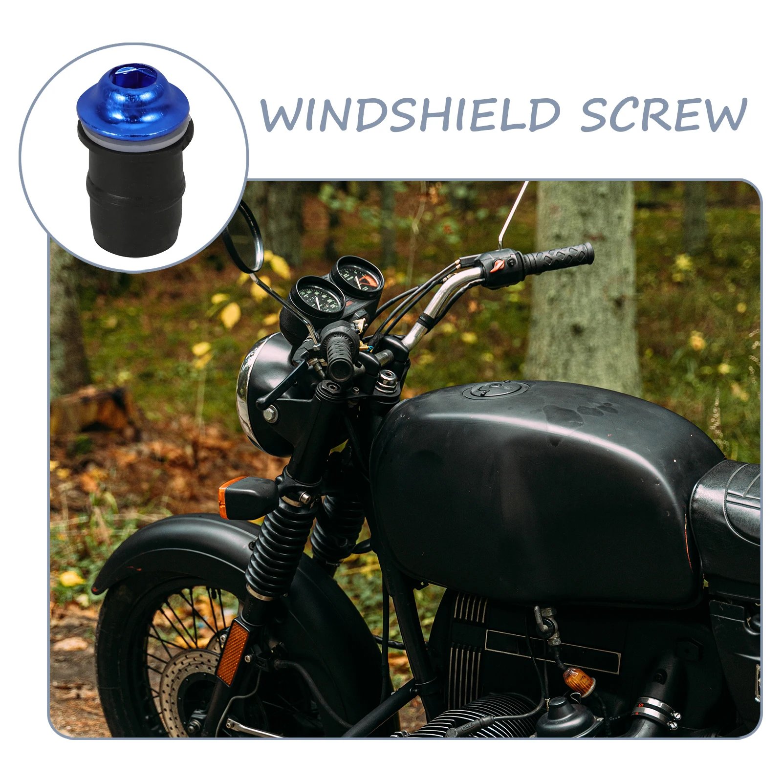 

1Set Motorcycle Windshield Screws Replacement Durable Fairing Bolt Nuts Fasteners Fixing Kit Motorcycle Fairing Bolt Kit