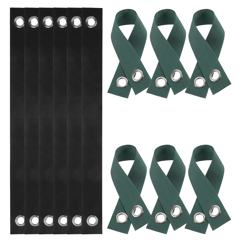 

12Pcs Tree Staking Straps Durable Reinforced Eyelets for Straightening and Protecting Saplings in Harsh Weather