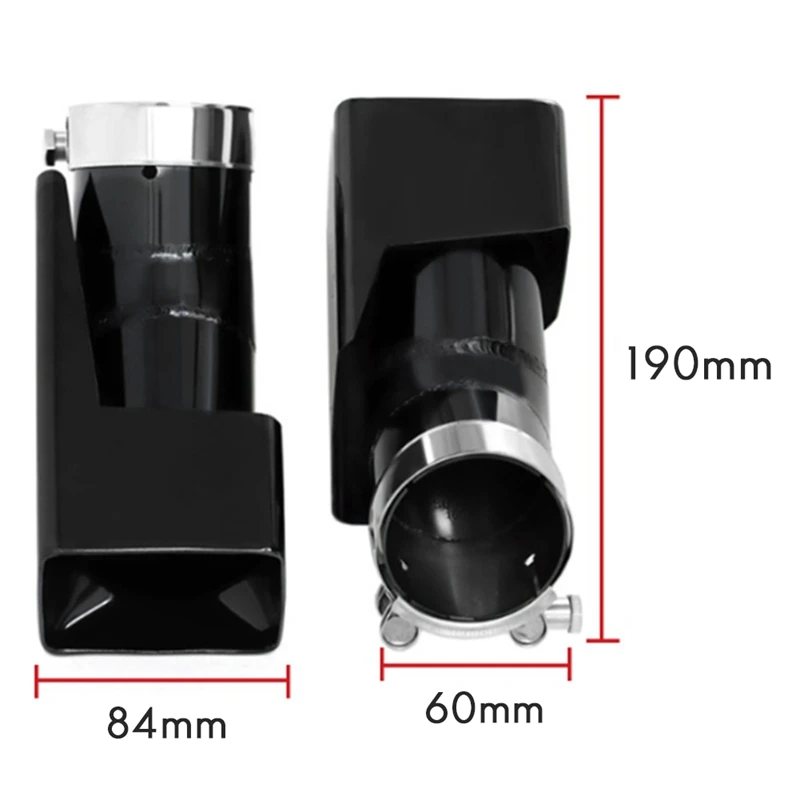 Car Exhaust Tip Tailpipe Stainless Steel Square Muffler Tip For Land Rover Defender 90 110 L663 Diesel Version