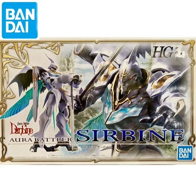 In Stock Genuine Bandai HG 1/72 Jihad Shideng Pa Aura Battler Dunbine Assembly Anime Action Figure Model Toys Collectible Gifts