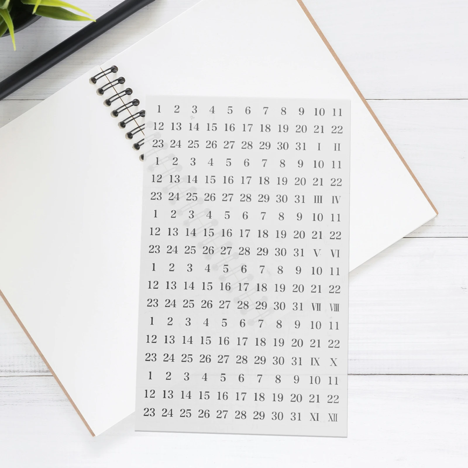 

4 Sheets PVC Planner Stickers Exquisite Detail Diary Journal Supplies Daily Scrapbooking Stickers Planner Accessories